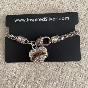 Jersey girl silver bracelet NEW